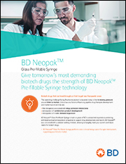 Brochure BD Neopak™ Glass Prefillable Syringe For Biotech (Innovators)